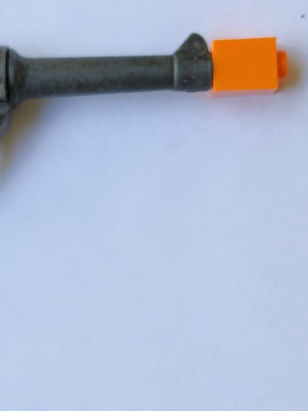Vintage MARX Miniature Die Cast Metal Toy 9mm Luger 1253KU P08 Single Cap Gun